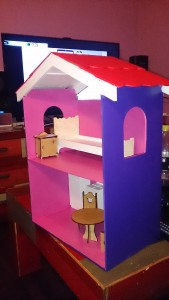 painted doll house